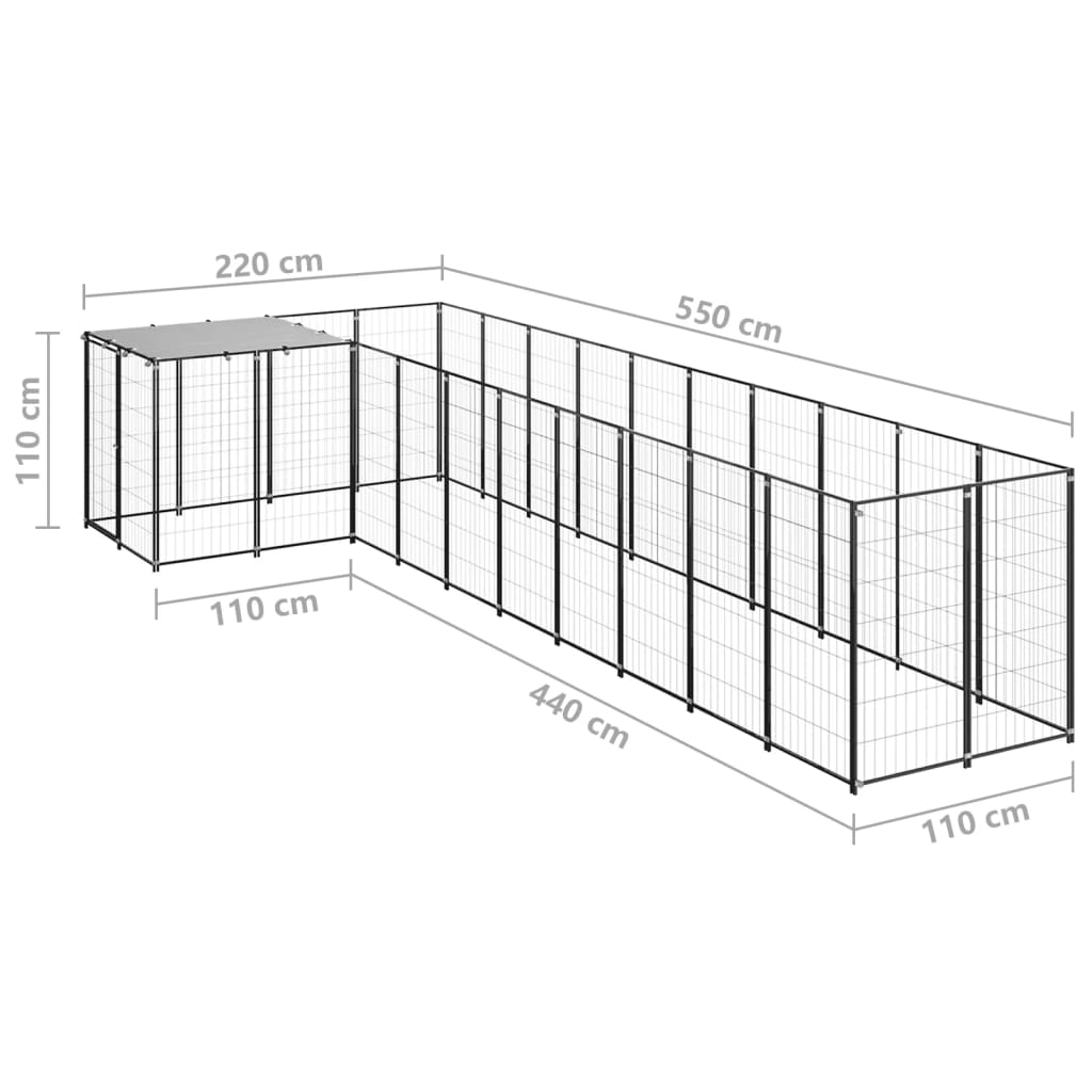 Dog-Kennel-Black-781-ftsup2-Steel-1972403-4