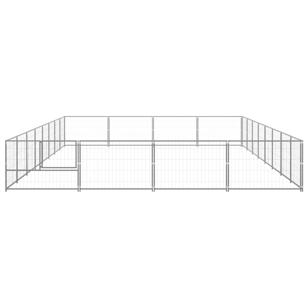Dog-Kennel-Silver-3444-ftsup2-Steel-1972471-6
