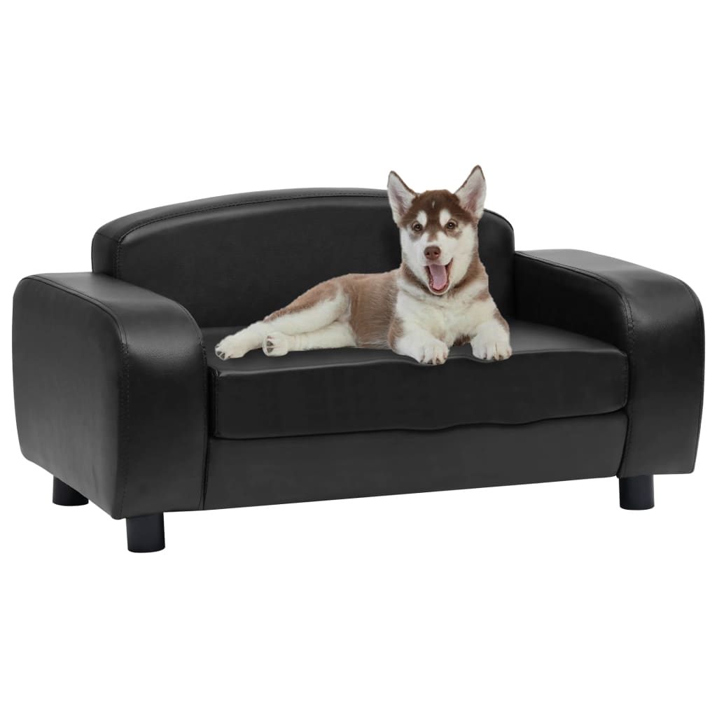 Dog-Sofa-Black-315quotx197quotx157quot-Faux-Leather-1967338-1