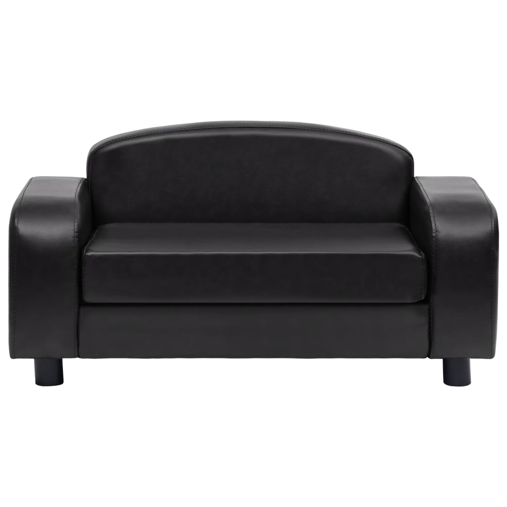 Dog-Sofa-Black-315quotx197quotx157quot-Faux-Leather-1967338-3