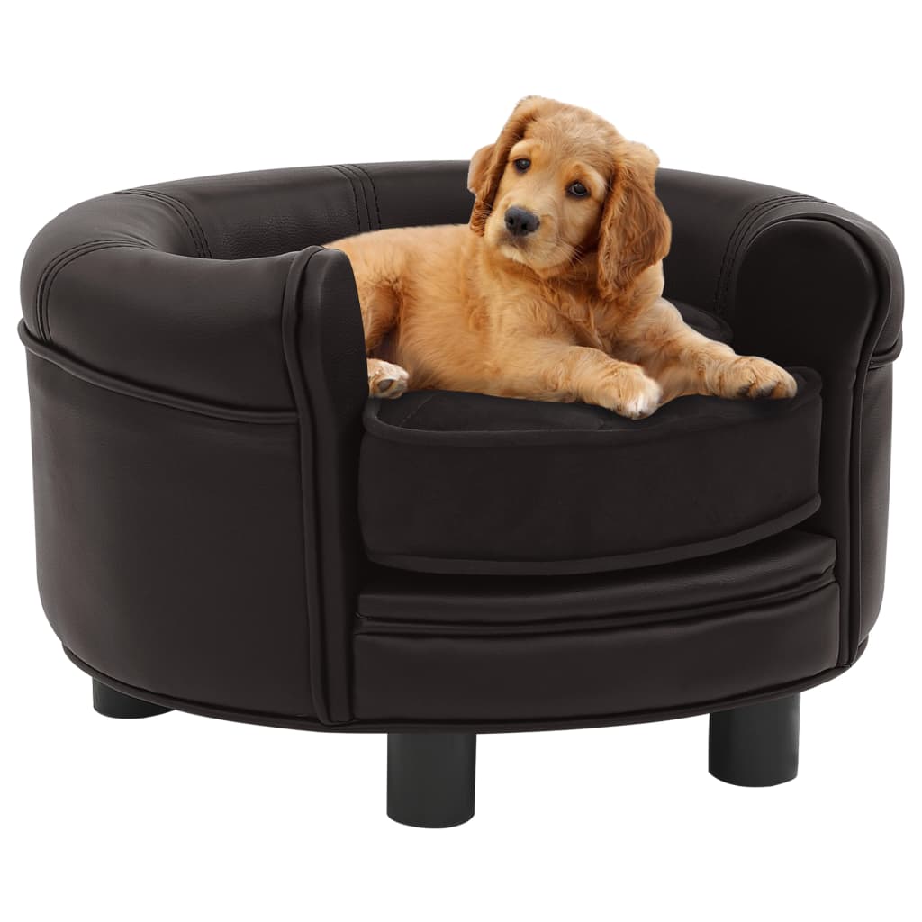 Dog-Sofa-Brown-189quotx189quotx126quot-Plush-and-Faux-Leather-1967245-1