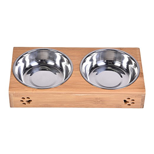 Double-Pet-Dog-Bowl-Stainless-Steel-Pet-Bowl-Bamboo-Bottom-Food-Water-Dual-use-Pet-Bowl-1294866-1