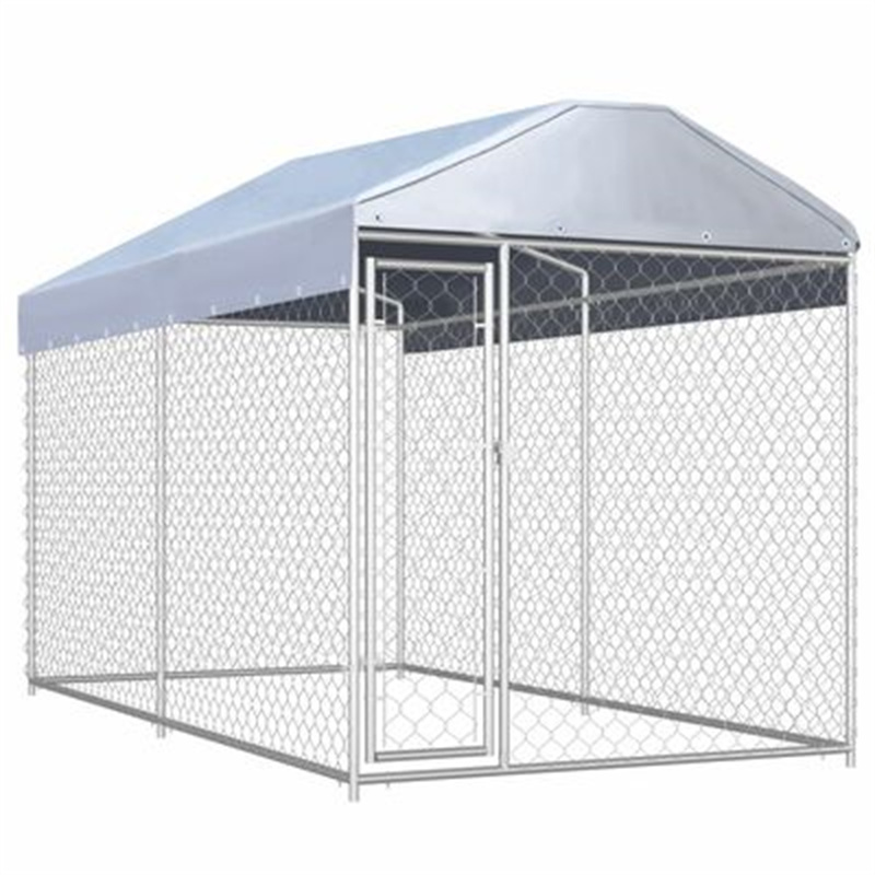 EU-Direct-vidaXL-172-msup3-Outdoor-Dog-Kennel-145024-Puppy-Heavy-Duty-Cage-Galvanized-Steel-Frame-Fe-1941939-1