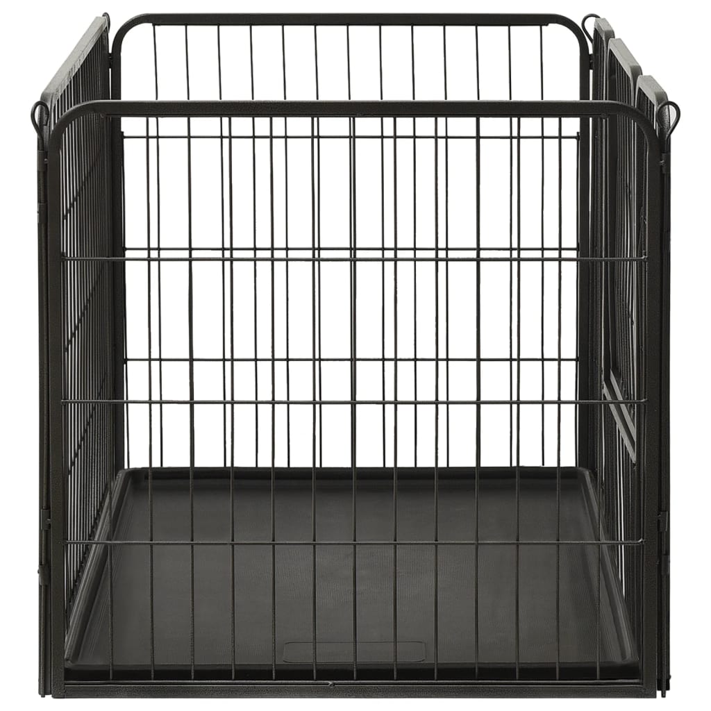 EU-Direct-vidaxl-170575-Outdoor-Dog-Playpen-Steel-915x59x61-cm-House-Cage-Foldable-Puppy-Cats-Sleep--1948518-5