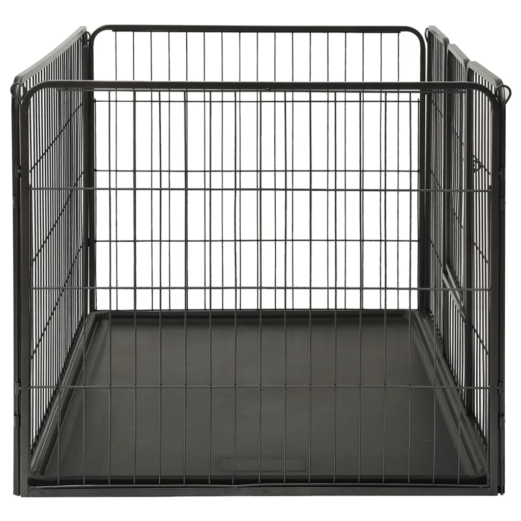 EU-Direct-vidaxl-170576-Outdoor-Dog-Playpen-Steel-123x775x745-cm-House-Cage-Foldable-Puppy-Cats-Slee-1948519-4