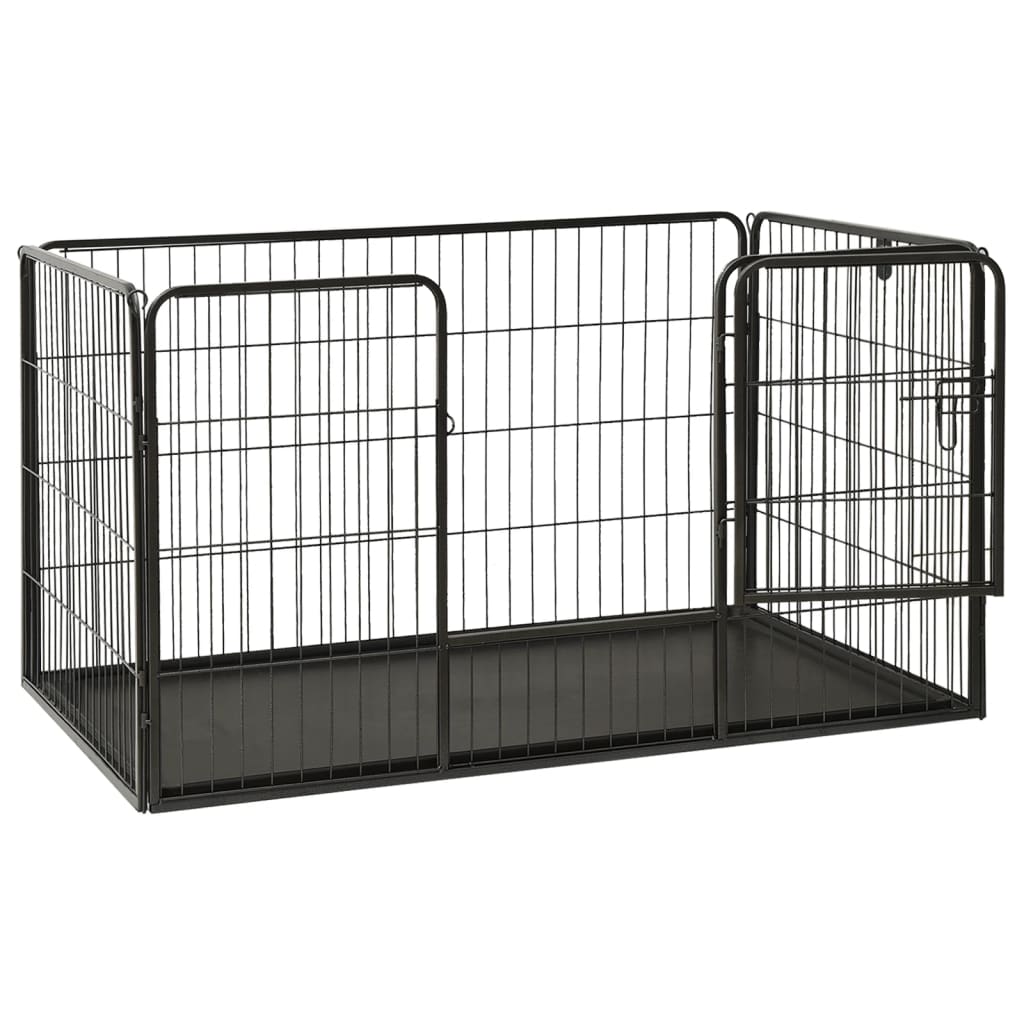 EU-Direct-vidaxl-170576-Outdoor-Dog-Playpen-Steel-123x775x745-cm-House-Cage-Foldable-Puppy-Cats-Slee-1948519-7