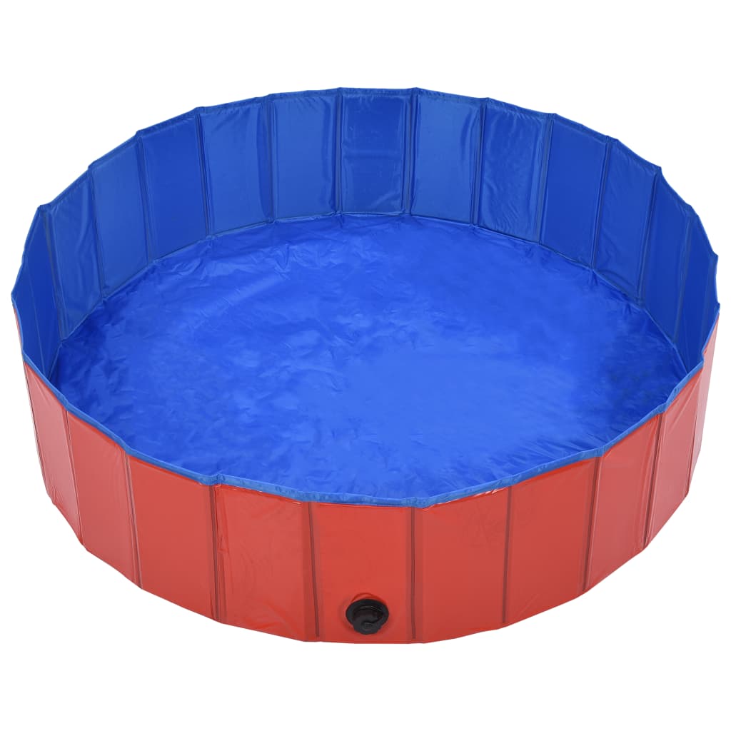 EU-Direct-vidaxl-170823-Foldable-Dog-Swimming-Pool-Red-120x30-cm-PVC-Puppy-Bath-Collapsible-Bathing--1948289-3