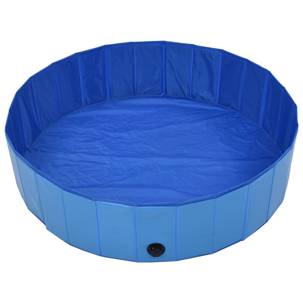 EU-Direct-vidaxl-170826-Foldable-Dog-Swimming-Pool-Blue-120x30-cm-PVC-Puppy-Bath-Collapsible-Bathing-1948291-2