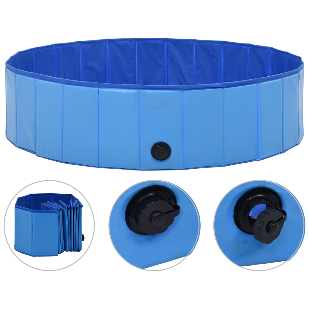 EU-Direct-vidaxl-170826-Foldable-Dog-Swimming-Pool-Blue-120x30-cm-PVC-Puppy-Bath-Collapsible-Bathing-1948291-3