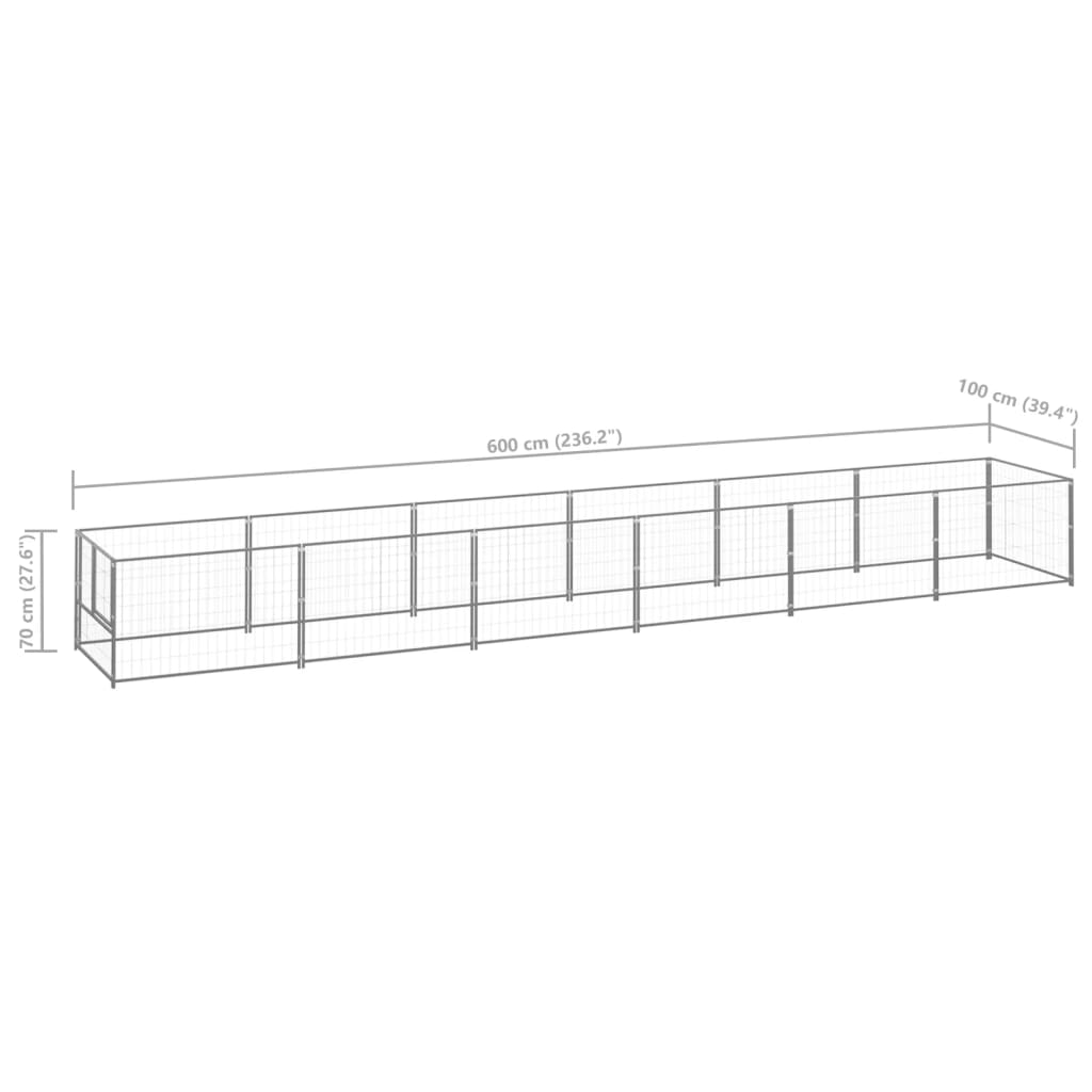 EU-Direct-vidaxl-3082104-Outdoor-Dog-Kennel-Silver-6-msup2-Steel-House-Cage-Foldable-Puppy-Cats-Slee-1948943-6