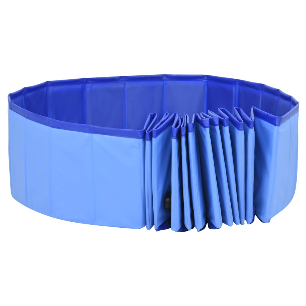 EU-Direct-vidaxl-92602-Foldable-Dog-Swimming-Pool-Blue-200x30-cm-PVC-Puppy-Bath-Collapsible-Bathing--1948294-4