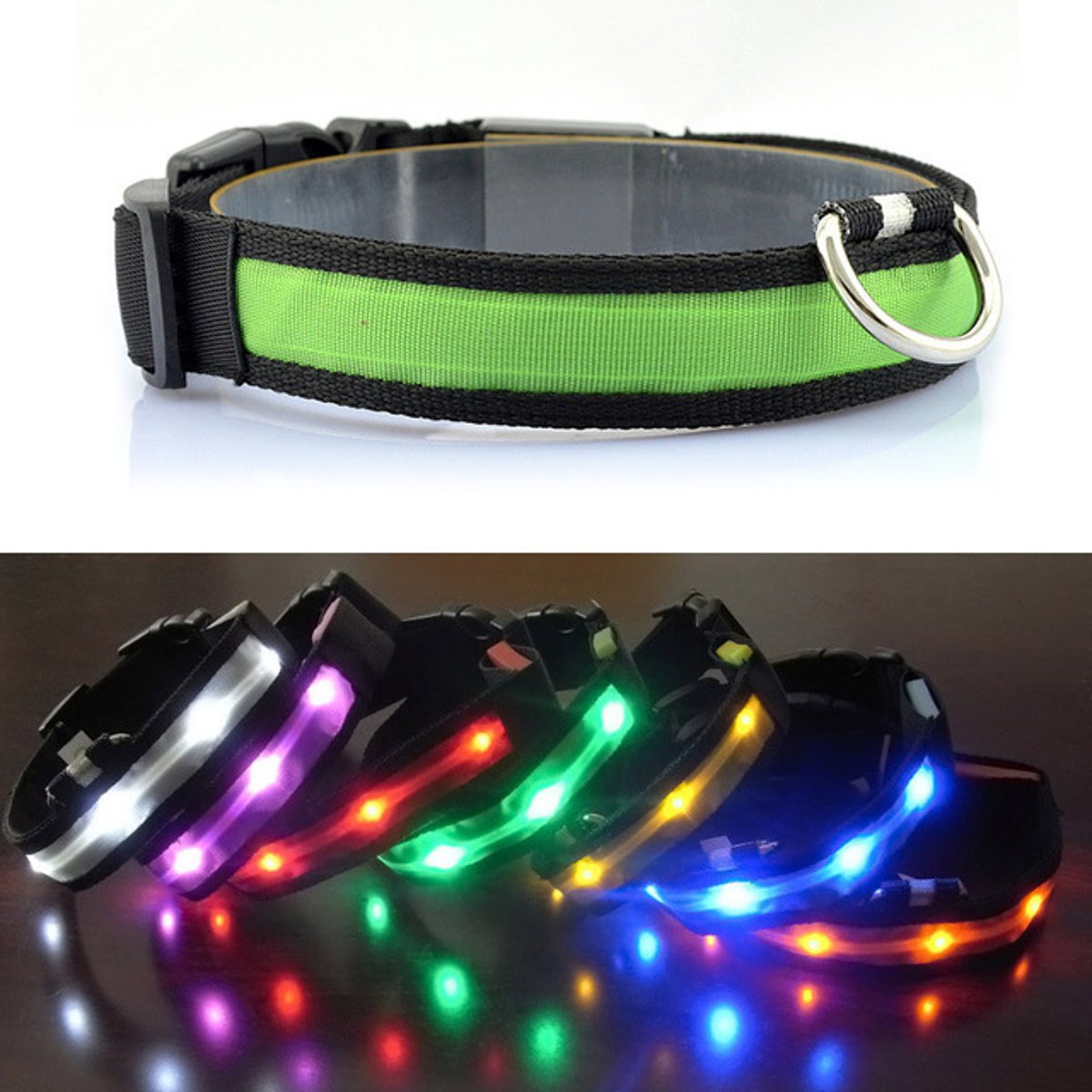 Focuspet-Outdoor-Nylon-LED-Pet-Dog-Collar-Night-Safety-Anti-lost-Flashing-Glow-Collars-Supplies-Leas-1244419-1