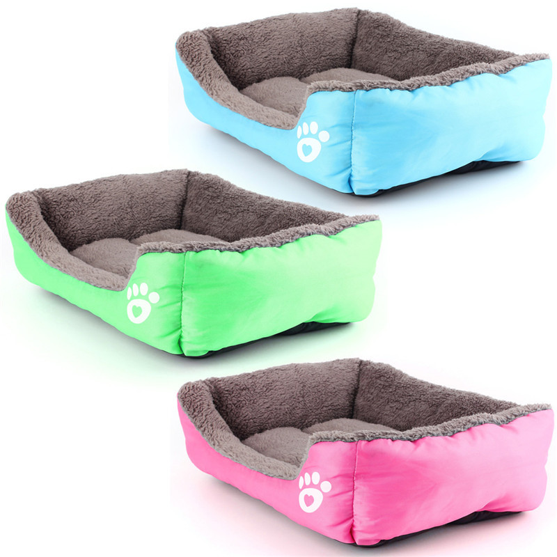 M-Size-Dog-Cat-Pet-Puppy-Kennels-Beds-Mat-Houses-Doghouse-Warm-Soft-Pad-Blanket-1012680-3