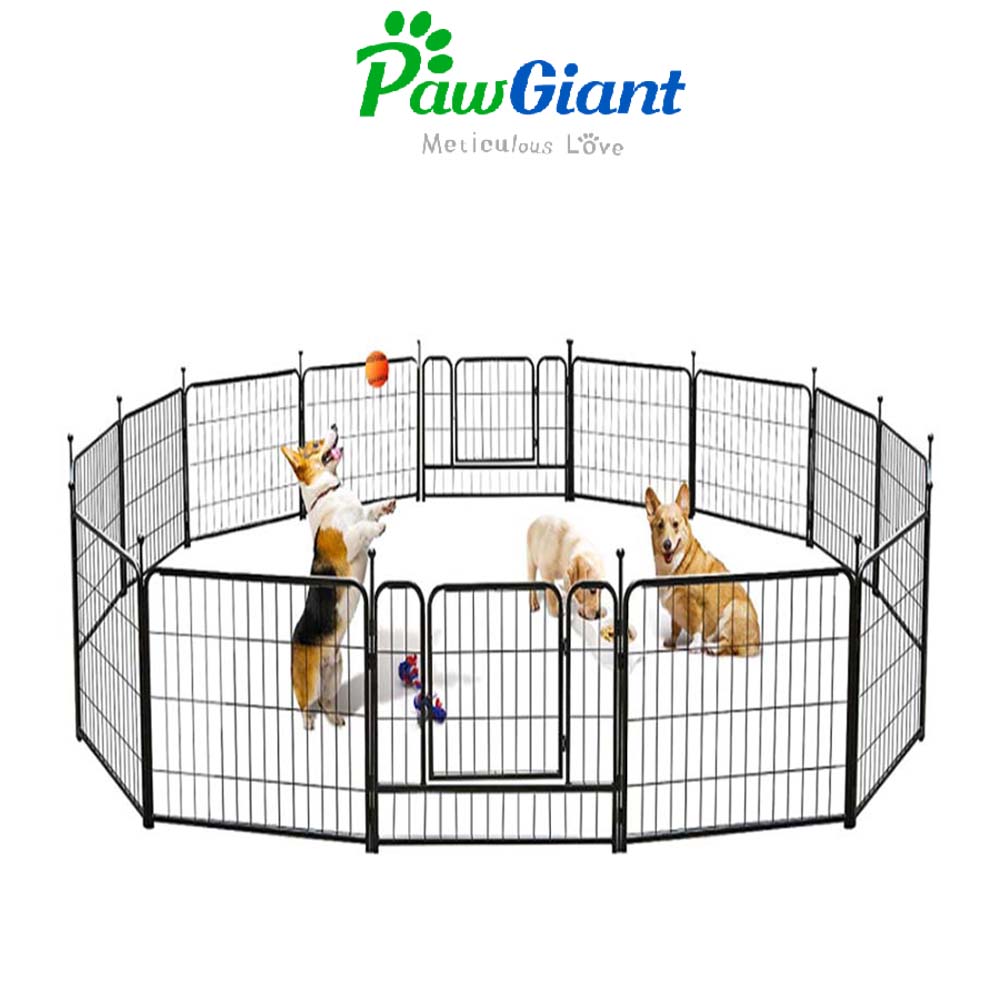 PawGiant-Heavy-Duty-Metal-Dog-Exercise-Playpen-Fence-for-Indoor-Outdoor-16-Panels-32-Inch-Height-1720615-1