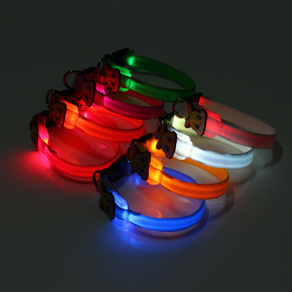 Pet-collars-Pet-Dog-Cat-Waterproof-LED-Lights-Flash-Night-Safety-Nylon-Collar-Adjustable-1966116-2