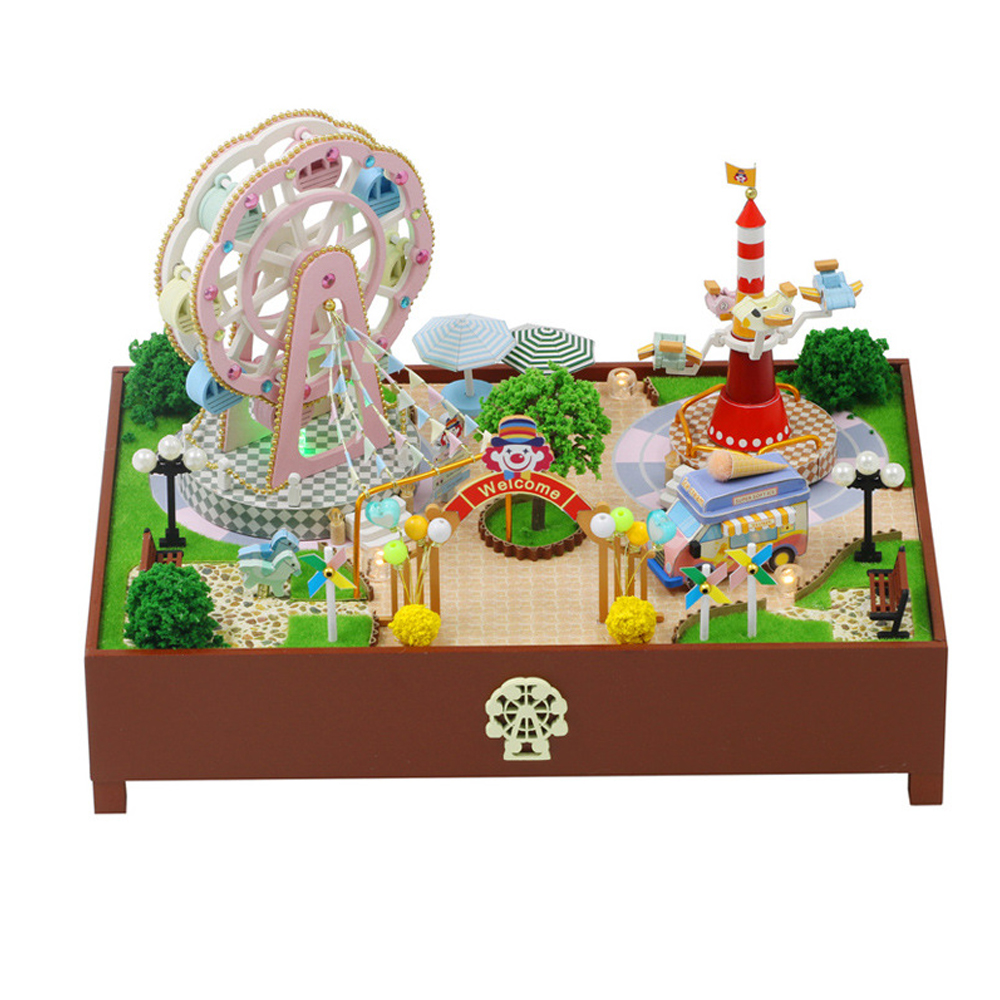 Hongda-S2131Z-Ferris-Wheel-Amusement-Park-DIY-3D-Hand-assembled-Doll-House-Miniature-Furniture-Kit-w-1860728-1