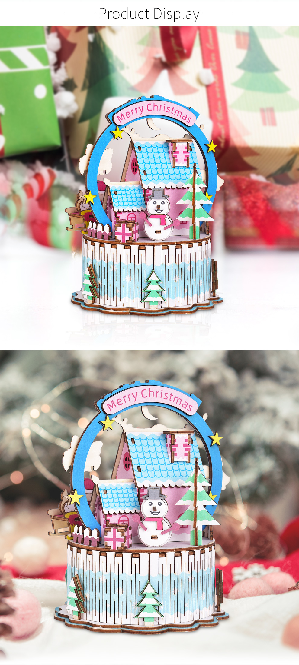 iiecreate-DIY-Assembled-Christmas-Eve-and-Thanksgiving-Christmas-Music-Box-Doll-House-Model-Toy-1598662-2