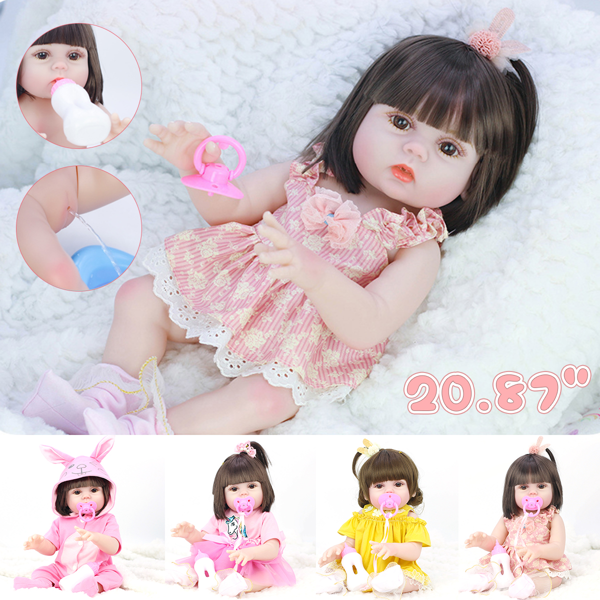 53CM-Cute-Soft-Silicone-Vinyl-Lifelike-Realistic-Head-Moveable-Multi-function-Reborns-Baby-Doll-Toy-1722621-1