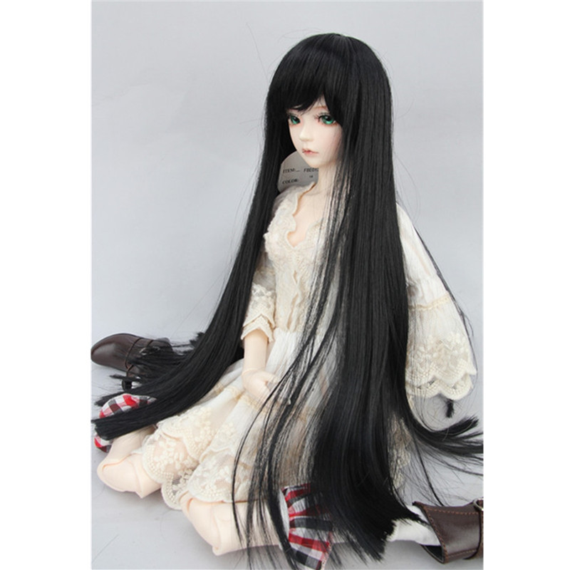 BJD-Doll-Wig-8-9quot-22-24cm-13-BJD-SD-Long-Straight-Hair-Black-Toy-Costume-Wig-1220052-4