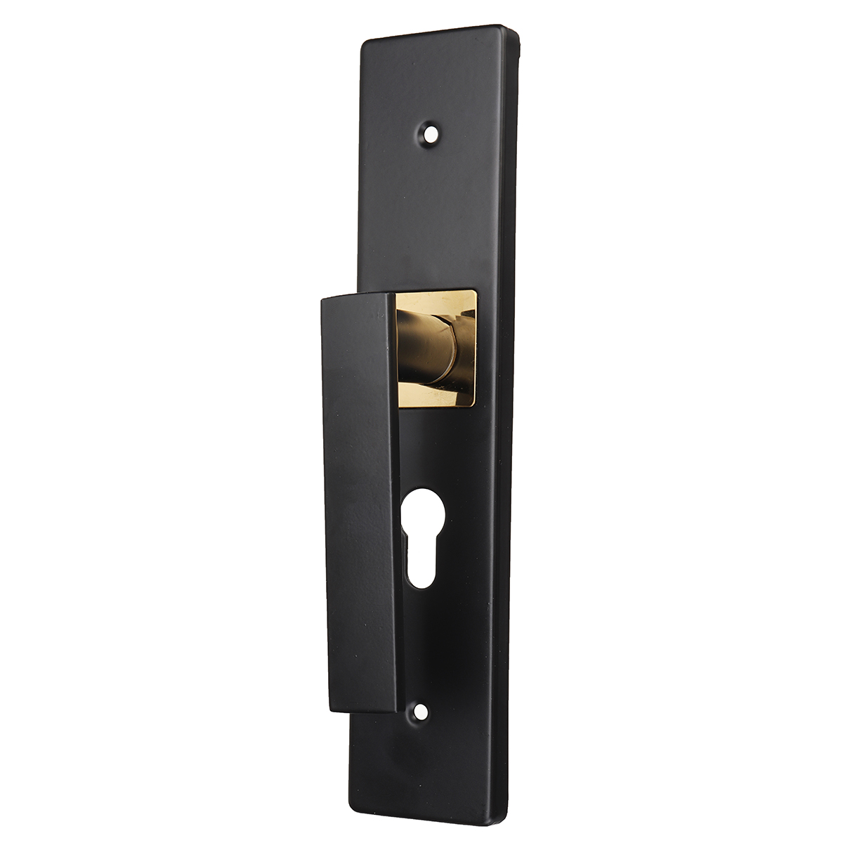 Black-Steel-Home-Door-Entry-Lever-Handle-Locks--3-Keys-Set-For-Indoor-Wood-Door-1965063-6