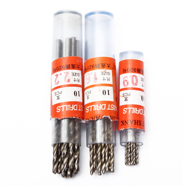 10Pcs-03-3mm-Micro-HSS-Twist-Drilling-Bits-Straight-Shank-Electrical-Drill-Tool-978934-5