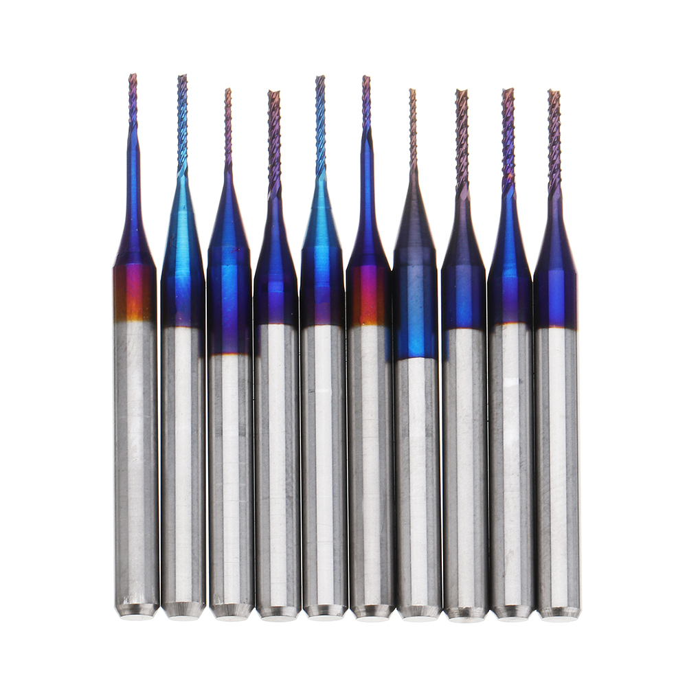 10pcs-06-10mm-Blue-NACO-Coated-PCB-Bits-Carbide-Engraving-Milling-Cutter-For-CNC-Tool-Rotary-Burrs-1418912-1