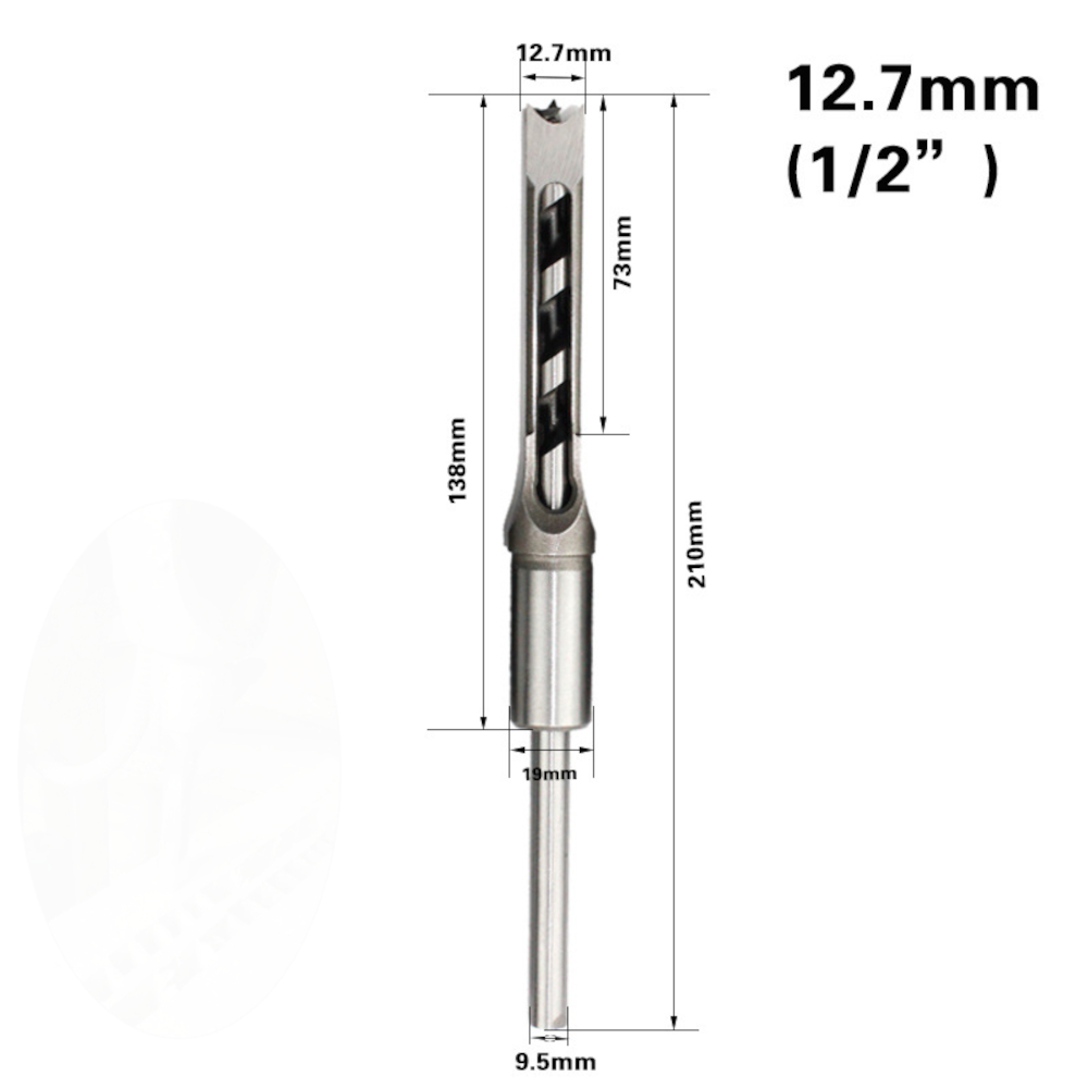 146Pcs-HSS-Twist-Drill-Bits-Square-Auger-Mortising-Chisel-Drill-Set-Square-Hole-Woodworking-Drill-To-1805383-12