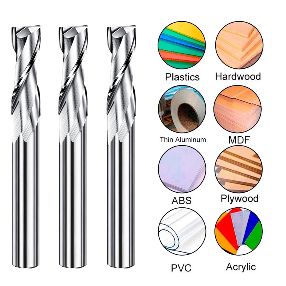 1pc-14-Shank-Milling-Cutter-2-Flute-Flat-End-Mill-Tungsten-Carbide-Engraving-Bit-CNC-Machine-Milling-1901167-2