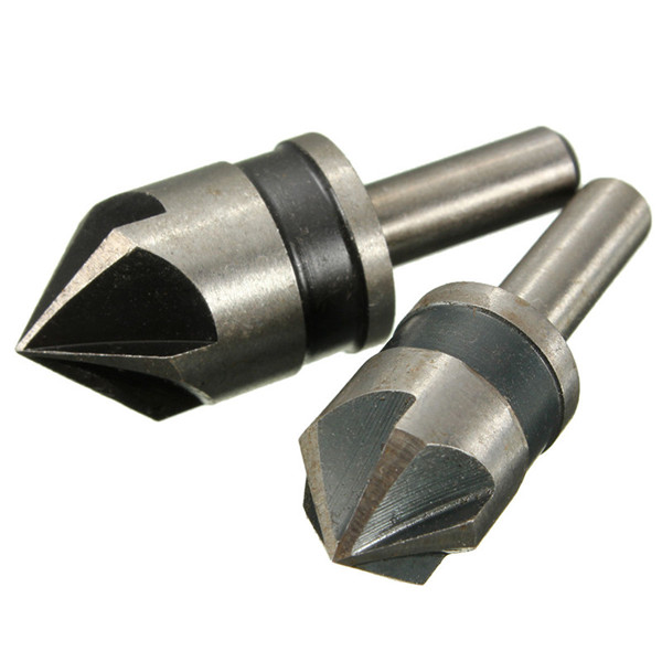 2pcs-5-Flute-82-Degree-14-Shank-Countersink-Drill-Bit-Set-Chamfer-Cutter-992295-3