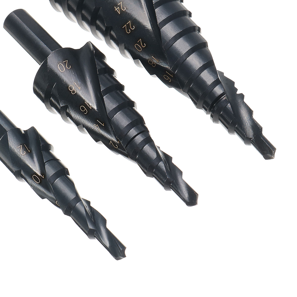 3pcs-4-122032mm-HSS-Step-Drill-Bits-Set-Spiral-Grooved-Hole-Cutter-1167892-7