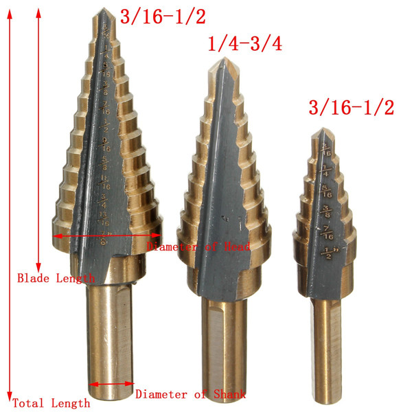 3pcs-HSS-Nitrogen-Step-Drill-Bit-Set-316-12-14-34-316-78-1059838-1