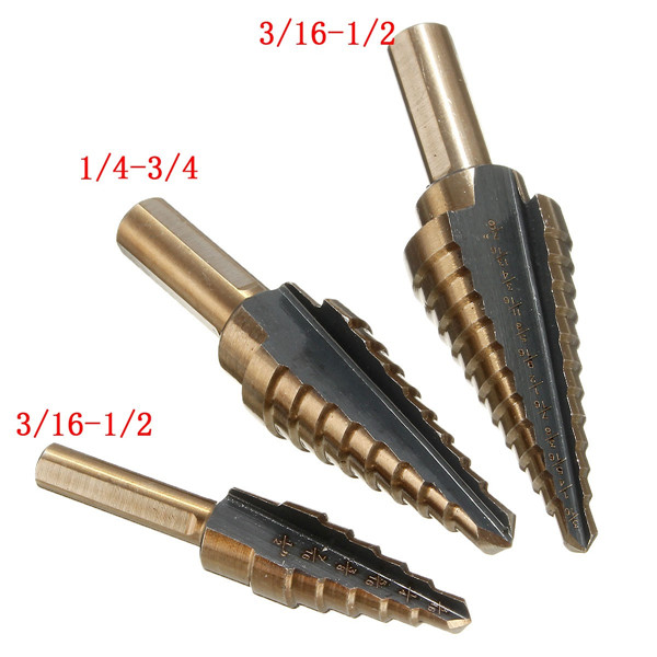 3pcs-HSS-Nitrogen-Step-Drill-Bit-Set-316-12-14-34-316-78-1059838-3