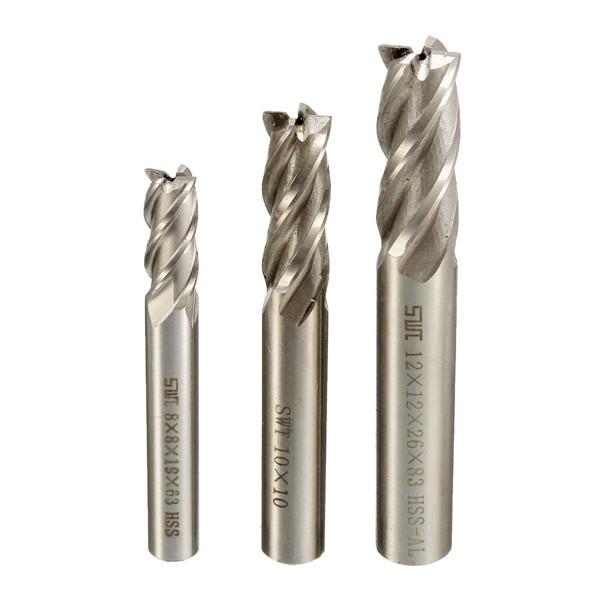 3pcs-HSS-Straight-Shank-End-Mill-Cutter-4-Flute-End-Mill-Cutter-81012mm-CNC-Tool-1056053-3