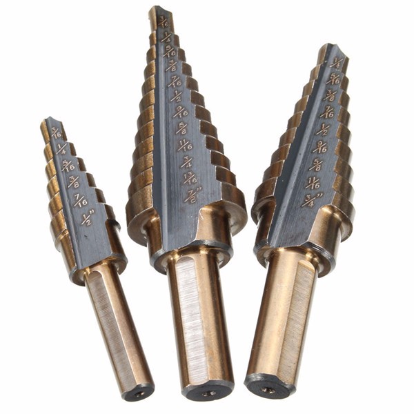 3pcs-M7-HSS-Step-Drill-Bit-Set-316-12-14-34-316-78-Inch-1015764-3