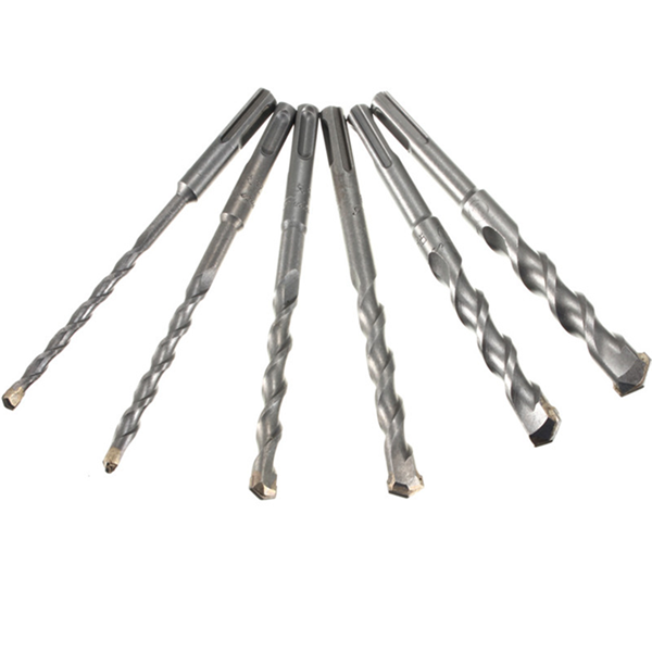 6-16mm-Round-Shank-150mm-Long-SDS-Rotary-Hammer-Concrete-Masonary-Drill-Bit-1003829-2