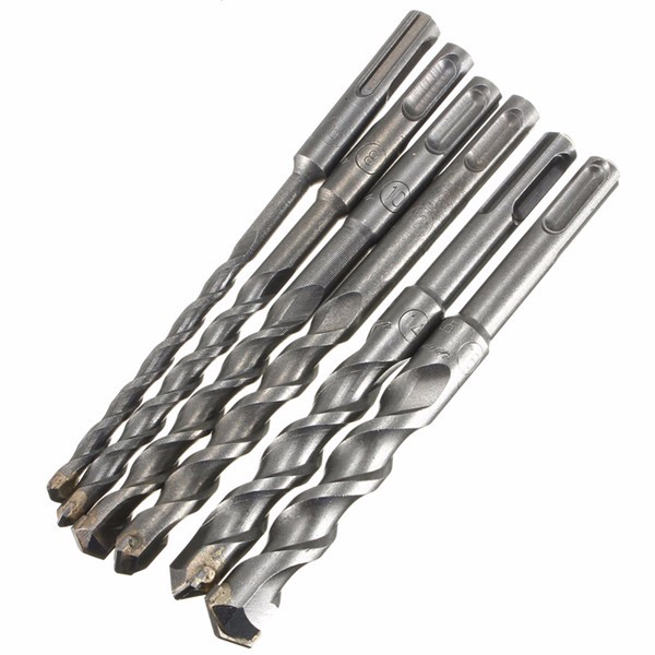 6-16mm-Round-Shank-150mm-Long-SDS-Rotary-Hammer-Concrete-Masonary-Drill-Bit-1003829-4