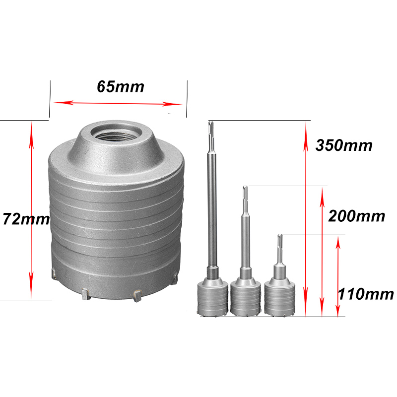 65MM-Concrete-Cement-Wall-Hole-Saw-Cutter-Drill-Bit-110MM200MM350MM-SDS-Shank-Rod-Wrench-Tool-Kit-1542590-6