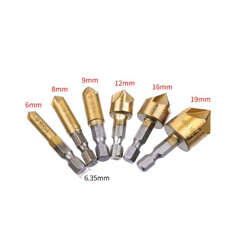 8Pcs-Hexagonal-Handle-Titanium-Plated-Five-edge-Chamfering-Knife-Reaming-Chamferer-Shaving-Auger-Hol-1816818-4