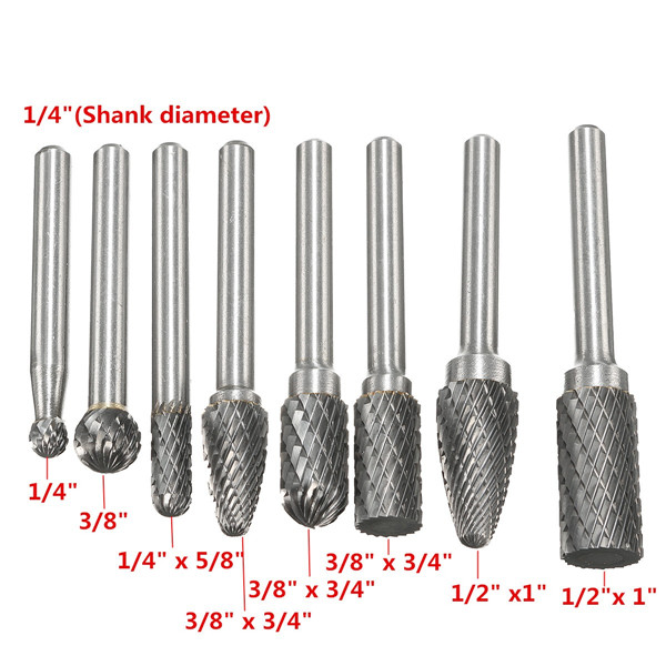 8pcs-Carbide-Rotary-Burr-Set-14-Inch-Shank-File-Power-Tool-1093658-1