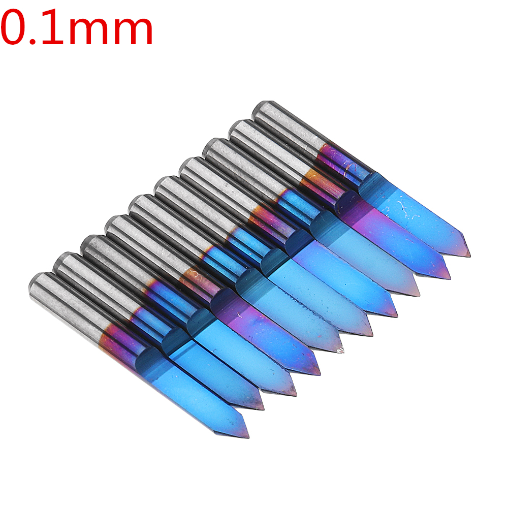 Drillpro-10pcs-01020304mm-60-Degree-Engraving-Bit-Flat-Bottom-PCB-Engraving-Bit-Blue-NANO-Coated-Car-1421659-1