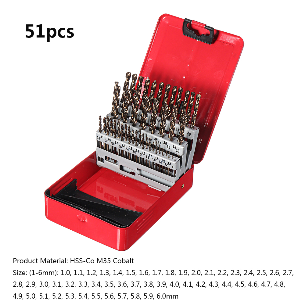 Drillpro-51Pcs-1-6mm-M35-Cobalt-Drill-Bit-Set-HSS-Co-Jobber-Length-Twist-Drill-Bits-with-Metal-Case--1735296-1