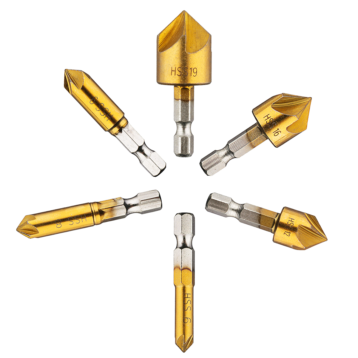 Drillpro-6Pcs-6-19mm-Countersink-Drill-Bit-5-Flutes-Hex-Shank-Titanium-Coated-Chamfer-Cutter-Set-1065796-10