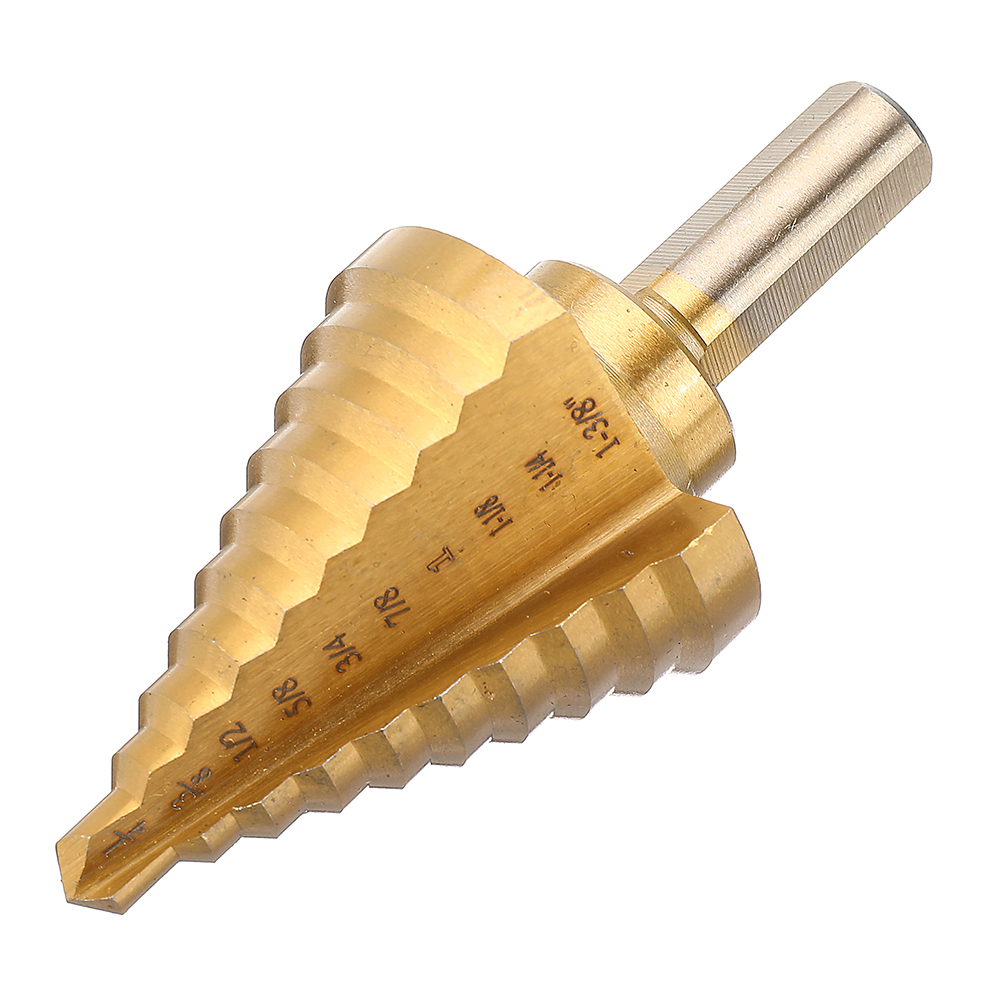 Drillpro-6Pcs-HSS-Titanium-Coated-Step-Drill-Bit-With-Center-Punch-Drill-Set-Hole-Cutter-Drilling-To-1259466-10