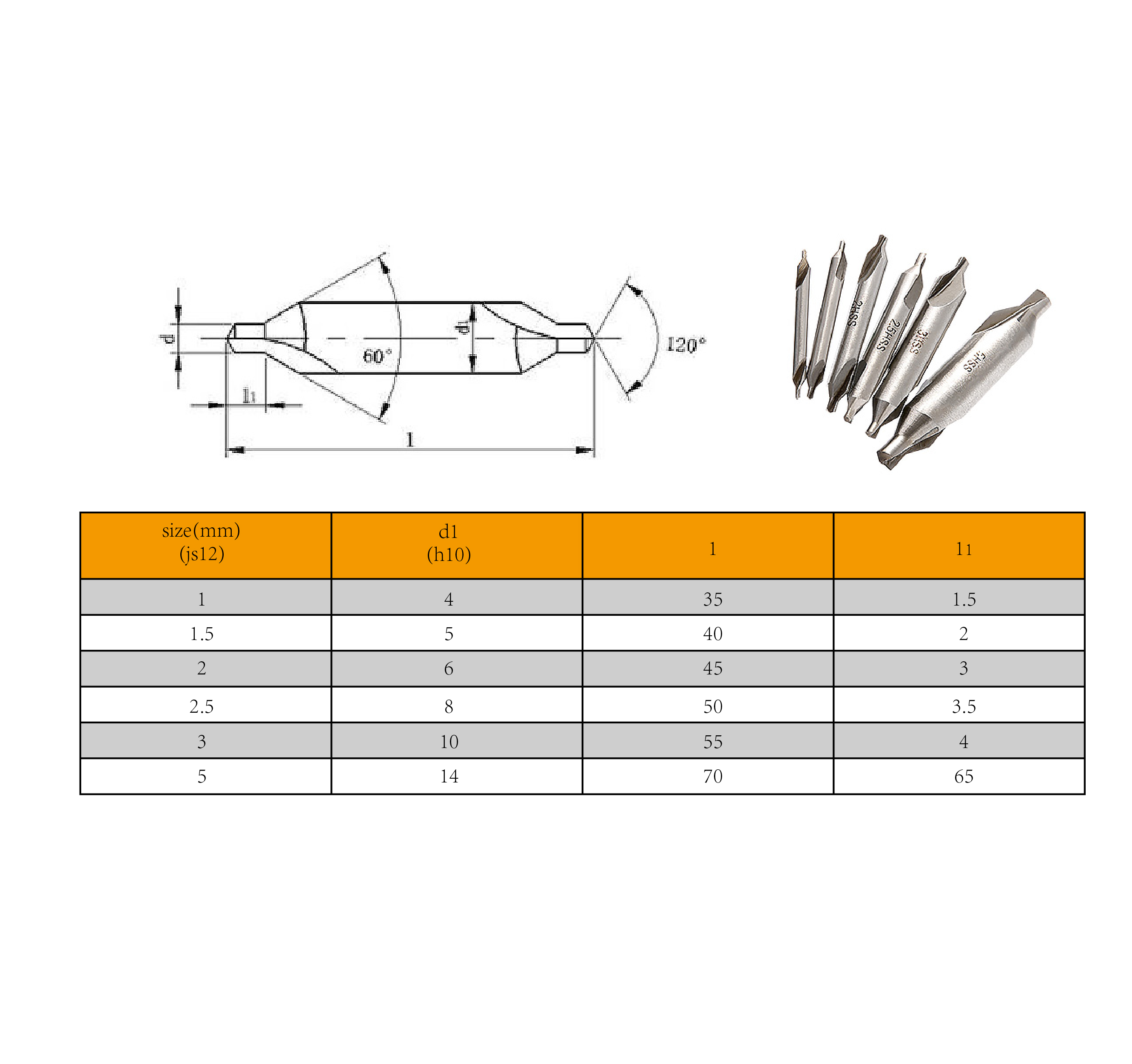 Drillpro-6pcs-11522535mm-60-Degree-HSS-Center-Drill-Bits-Countersink-Drill-Bit-1120210-4