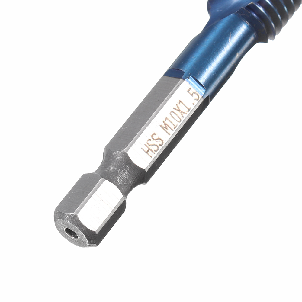 Drillpro-6pcs-M3-M10-Combination-Drill-Tap-Bit-Set-HSS-6542-Blue-Nano-Coated-Deburr-Countersink-Dril-1475740-7