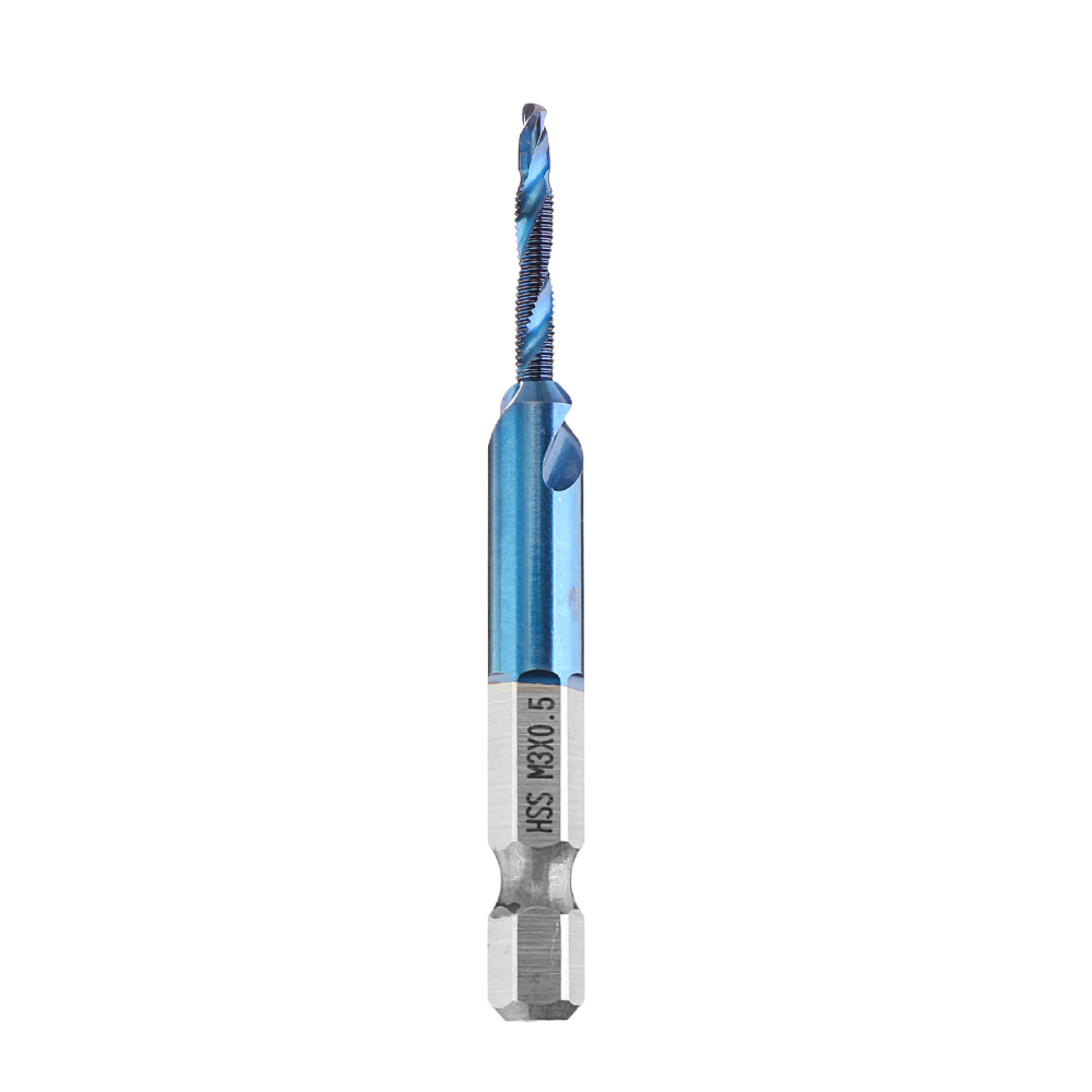 Drillpro-6pcs-M3-M10-Combination-Drill-Tap-Bit-Set-HSS-Blue-Nano-Deburr-Countersink-Bits-with-Automa-1685053-5