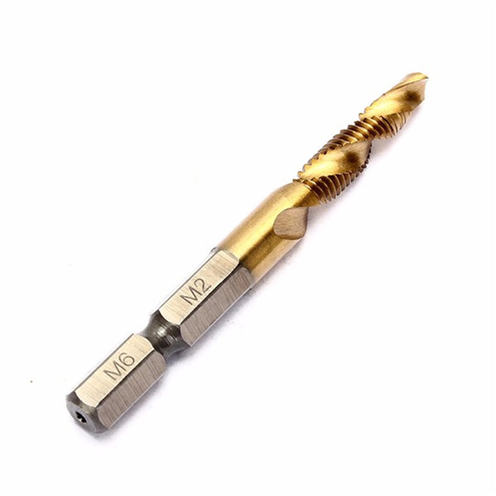 Drillpro-6pcs-M3-M10-Hexagon-Shank-Drill-Tap-Bit-Titanium-Plated-HSS-6542-Deburr-Countersink-Bits-Sc-1023662-9