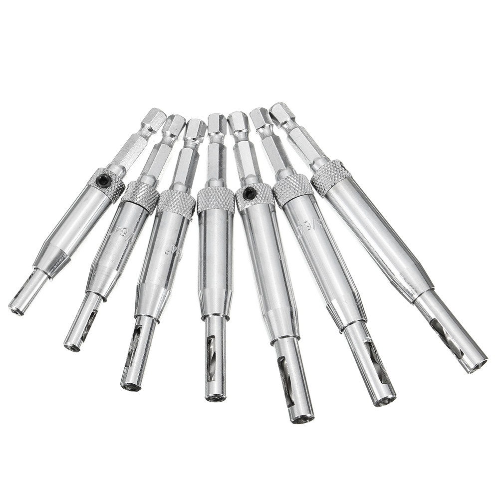 Drillpro-7pcs-HSS-Self-Centering-Hinge-Drill-Bit-Door-Window-Cabinet-Woodworking-Hole-Puncher-1415036-6