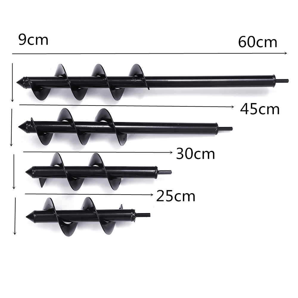 Drillpro-9x25304560cm-Garden-Auger-Small-Earth-Planter-Drill-Bit-Post-Hole-Digger-Earth-Planting-Aug-1535261-1