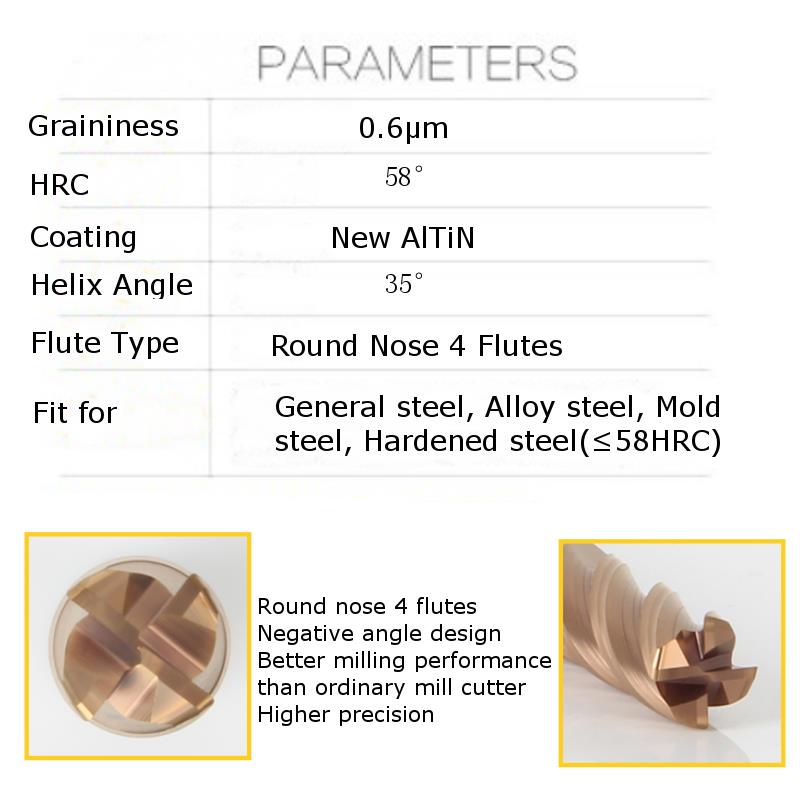 Drillpro-HRC58-Round-Nose-4-Flutes-End-Mill-Cutter-2R02-6R05-AlTiN-Coating-CNC-End-Mill-Cutter-1223408-3